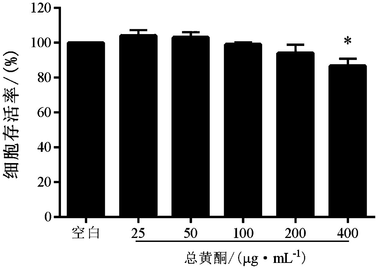 Purification method and application of ilex centrochinensis leaf total flavonoids