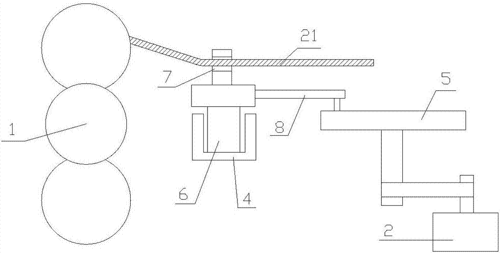 Device for collecting cable