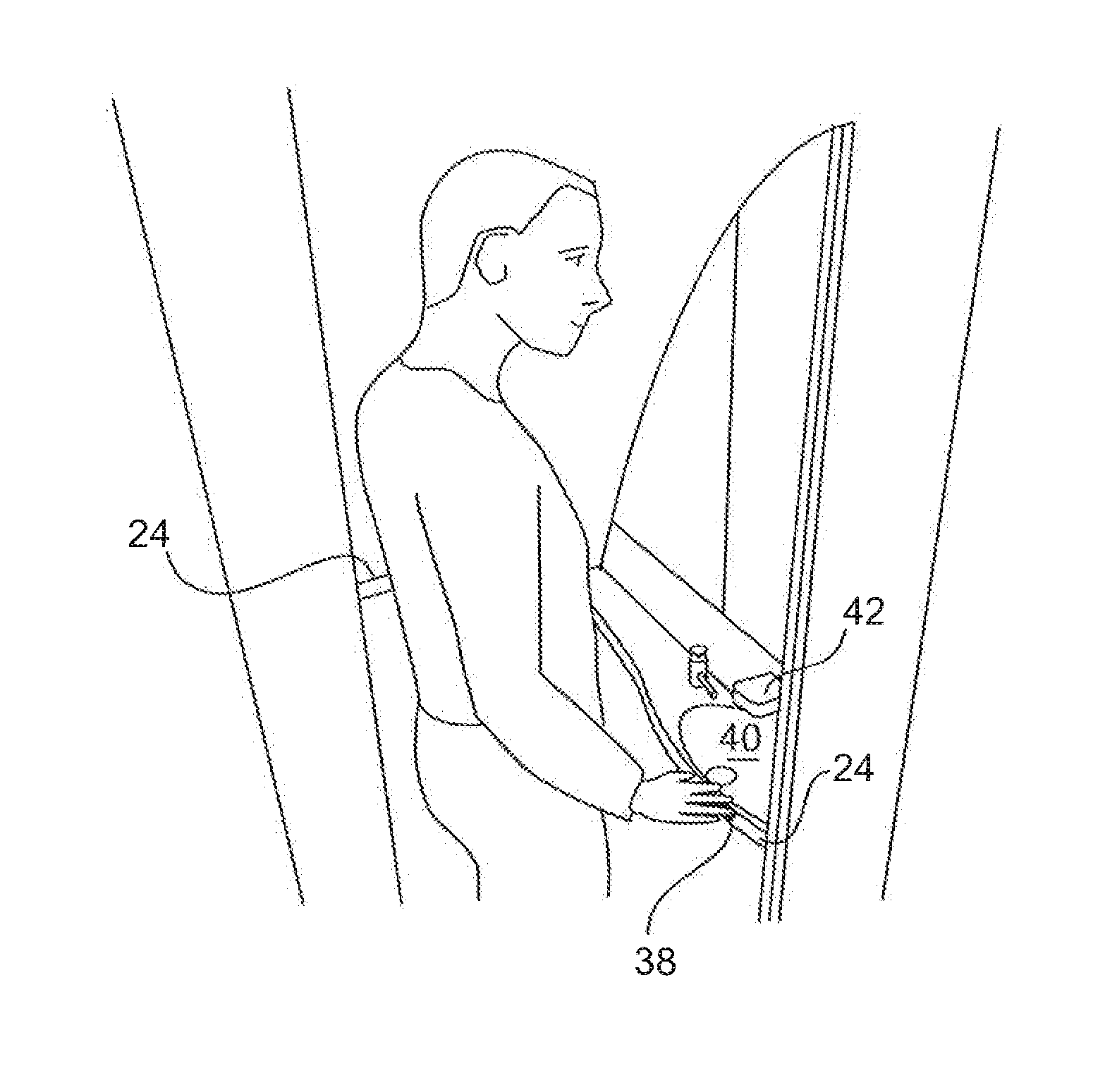 Orientation for Visually Impaired Passengers On-board a Vehicle