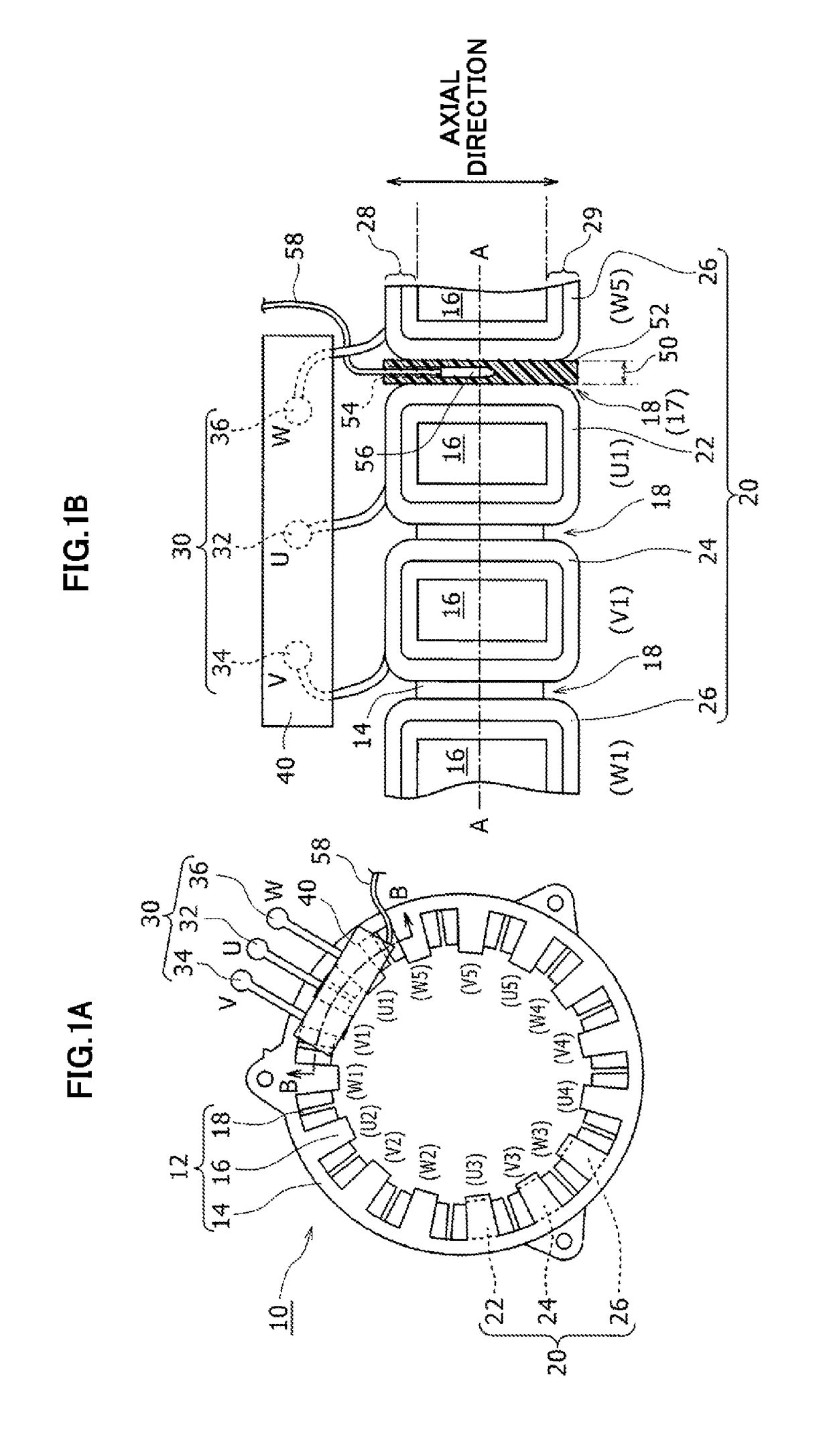 Stator of rotary electric machine