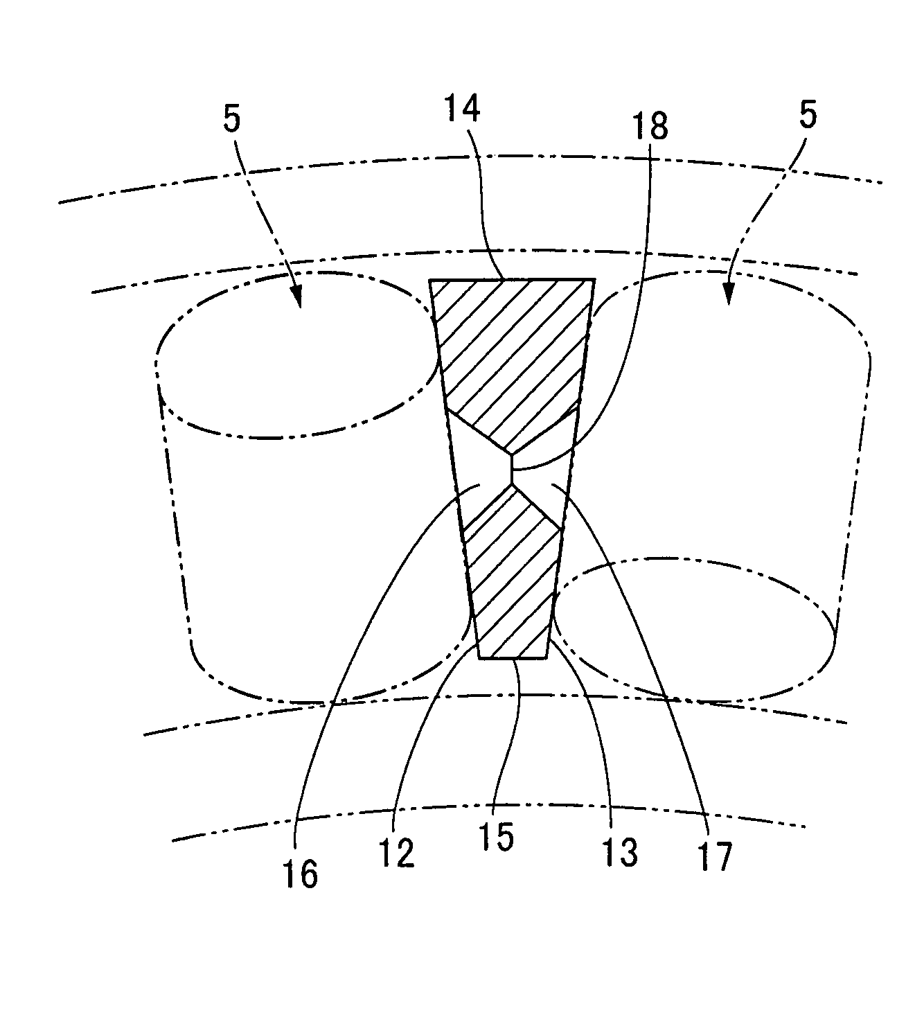 Crossed roller bearing retainer and crossed roller bearing