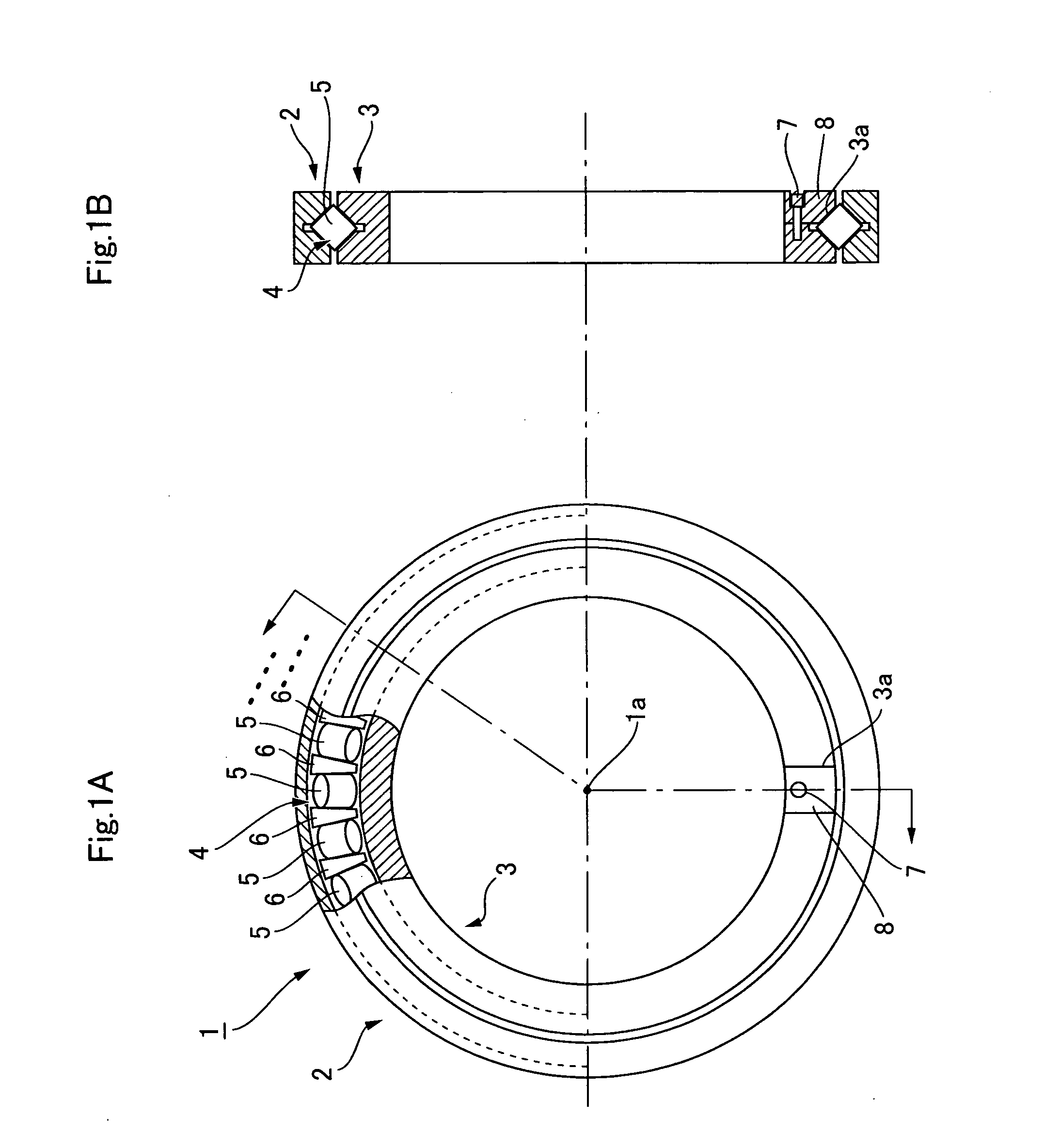 Crossed roller bearing retainer and crossed roller bearing