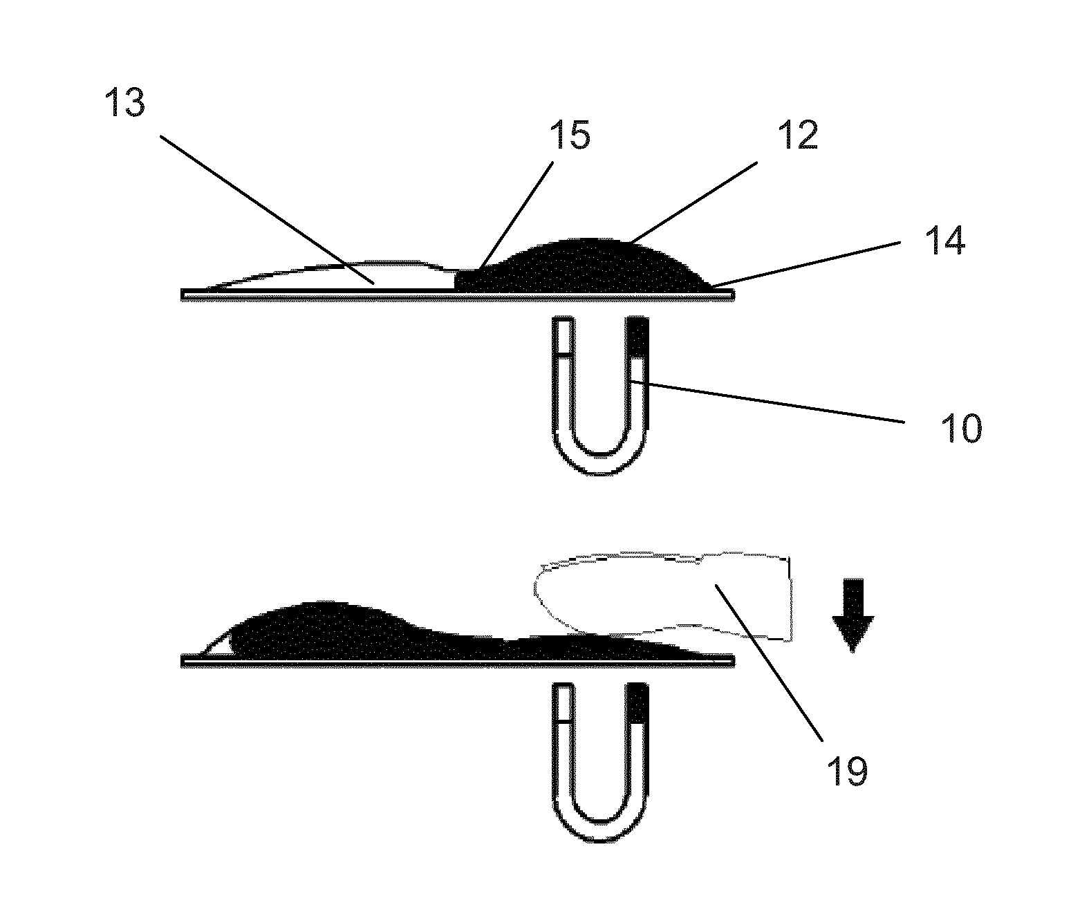 Magnetic time delay indicator and an injection device incorporating such