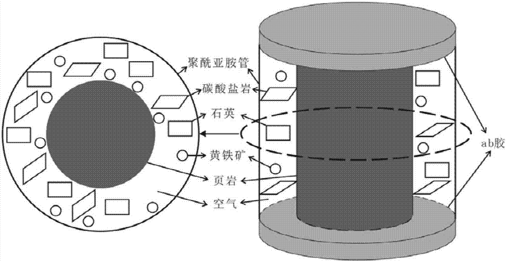 Device and method for quantitative recognition of rock sample of rock mineral by using dual-energy micron CT