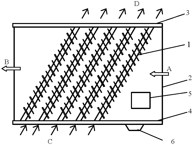 Inclined-fin-tube heat exchanger