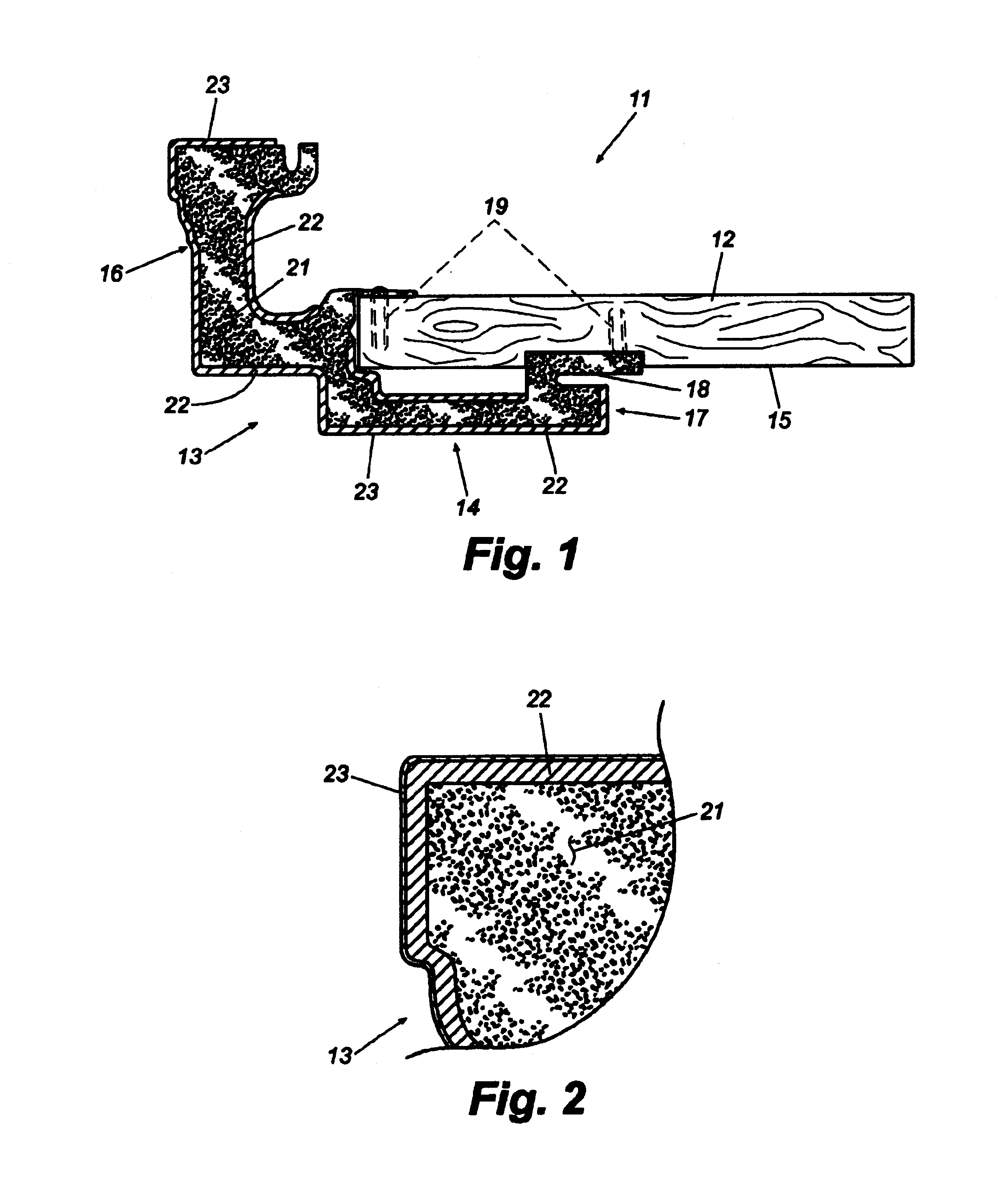 Entryway with dimensionally stable plastic components