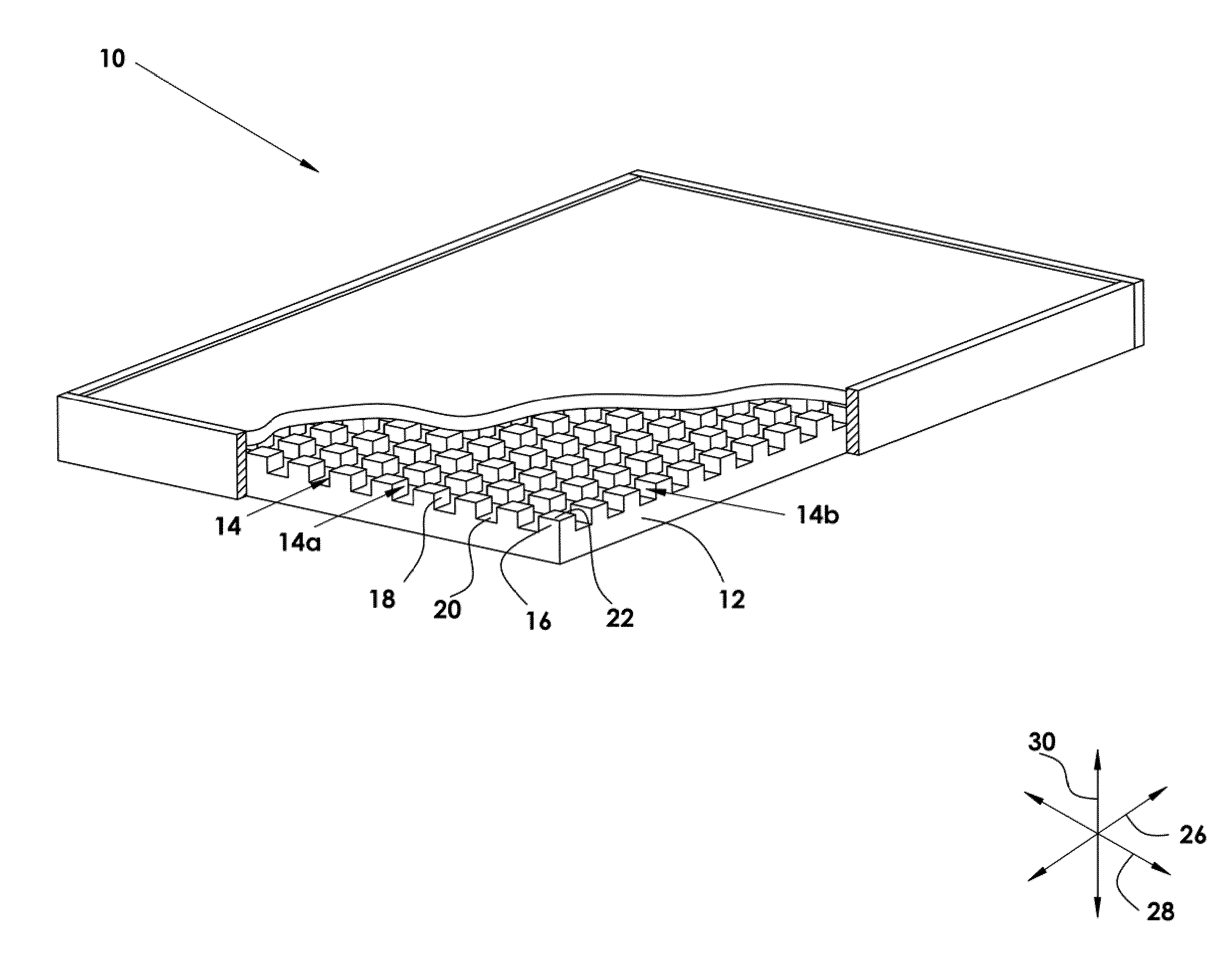 Relieved-channel, bonded heat exchanger