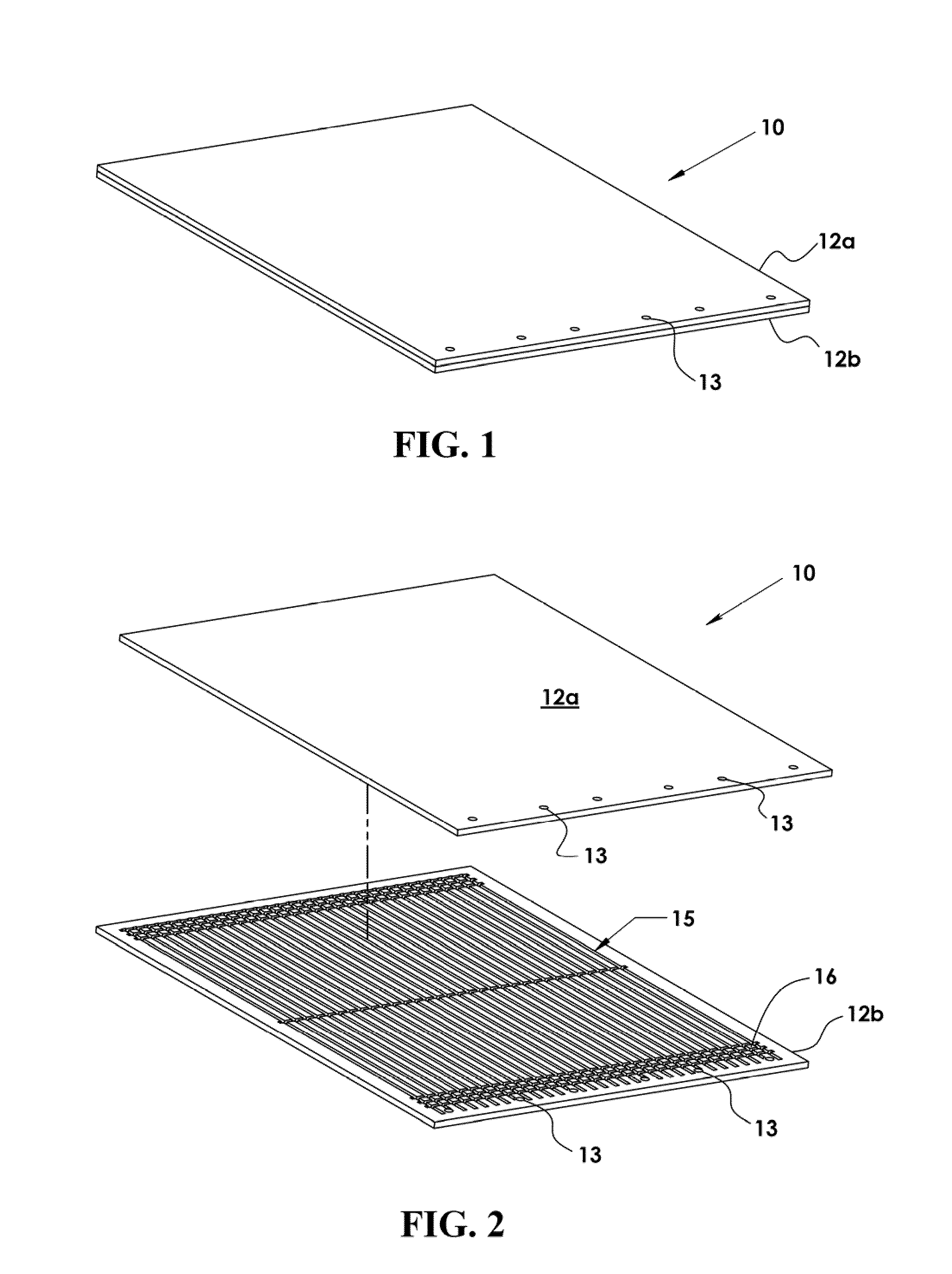 Relieved-channel, bonded heat exchanger