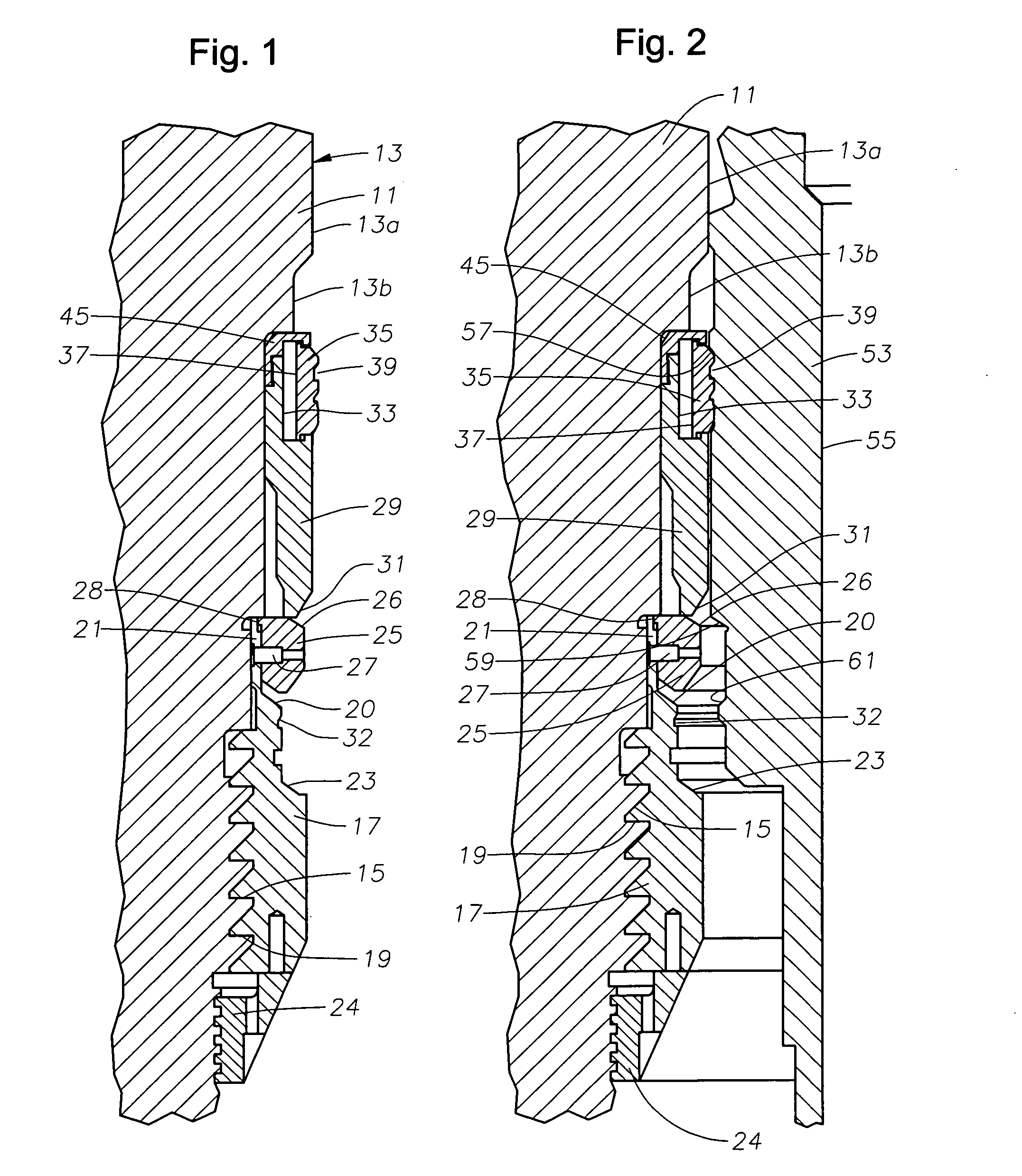 Shoulder ring set on casing hanger trip