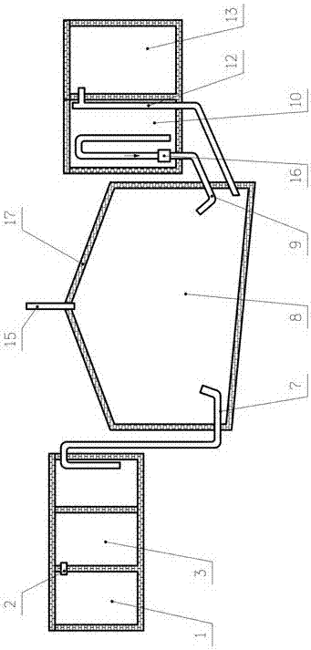 Unpowered biogas production device capable of automatically stirring and recycling feed liquid