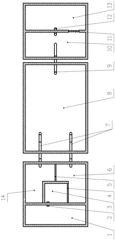 Unpowered biogas production device capable of automatically stirring and recycling feed liquid