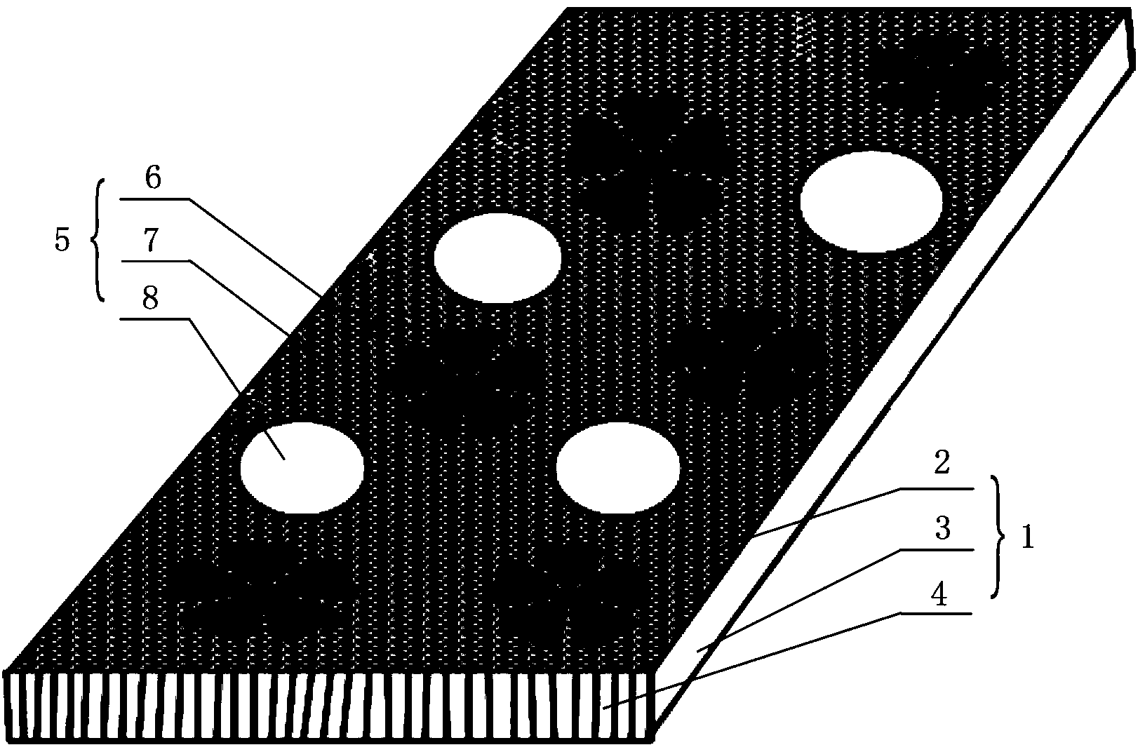 Three-dimensional jacquard sandwich fabric