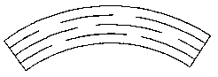 Fast and convenient group welding method of plane curved T ribbed slab unit