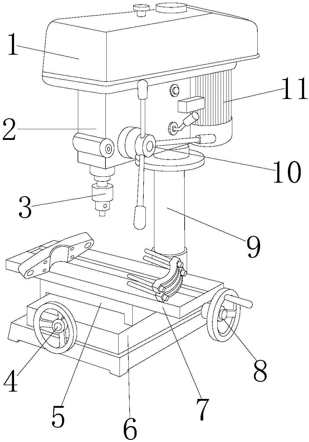 Milling machine for machining plastic products