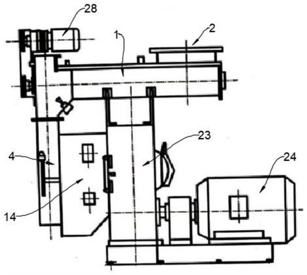 Energy-saving and environment-protecting spiral granulator