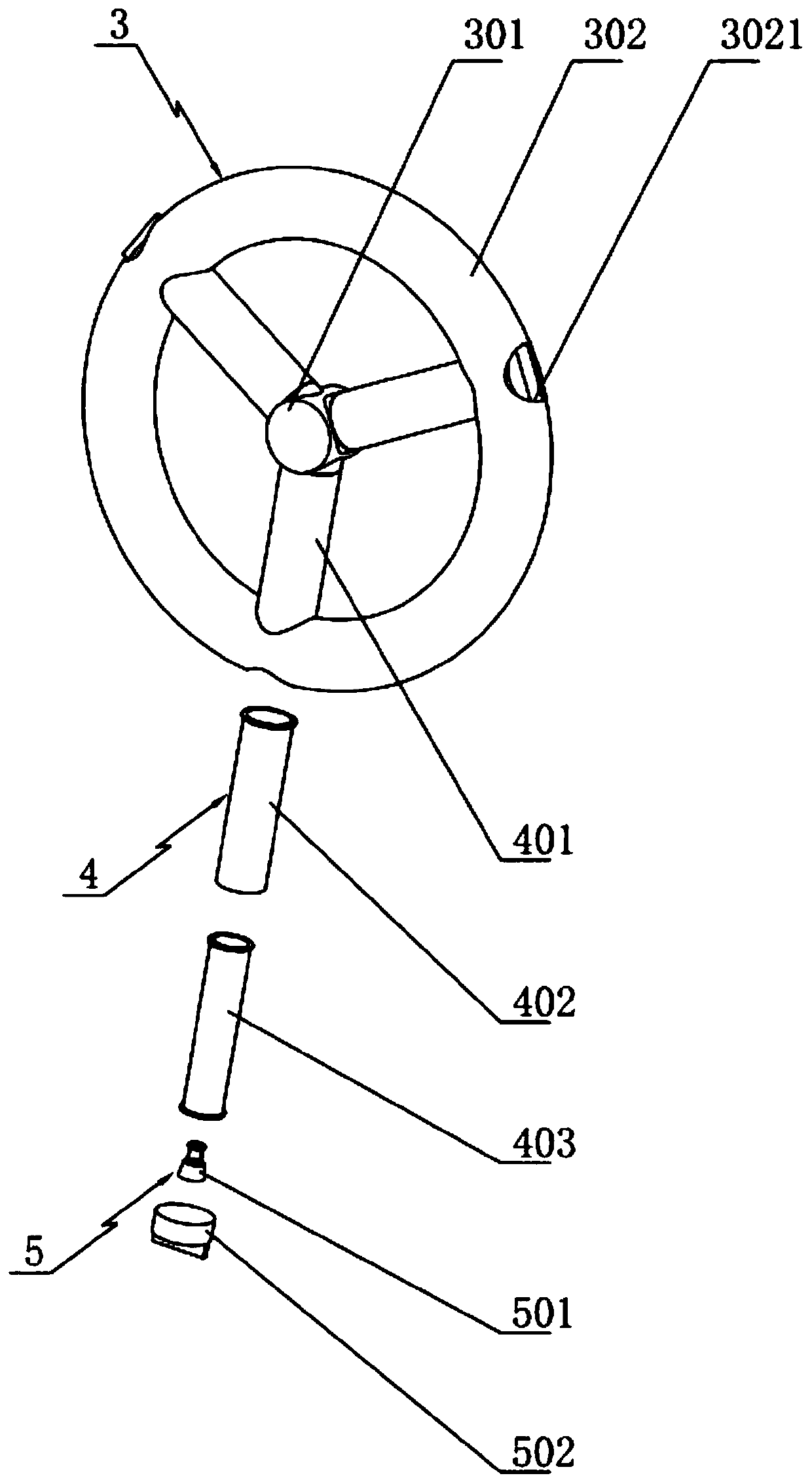 Quick and labor-saving opening and closing handle mechanism for pressure-resistant hatch cover