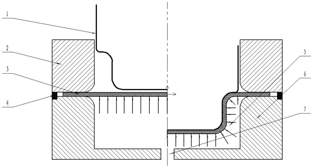 A method for integral liquid-filled forming of large annular lip parts