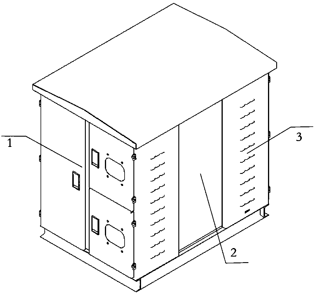 Preassembled pole-mounted distribution transformer district