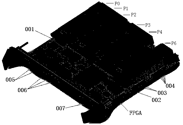 Storage module on basis of VPX single-slot structure