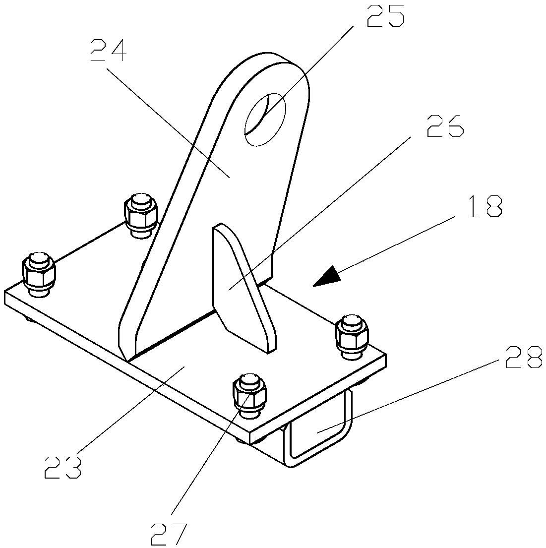 Railway self-rollover chassis