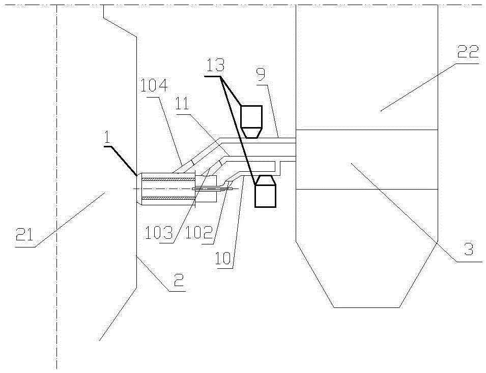 Low NOx pulverized coal combustion system and method