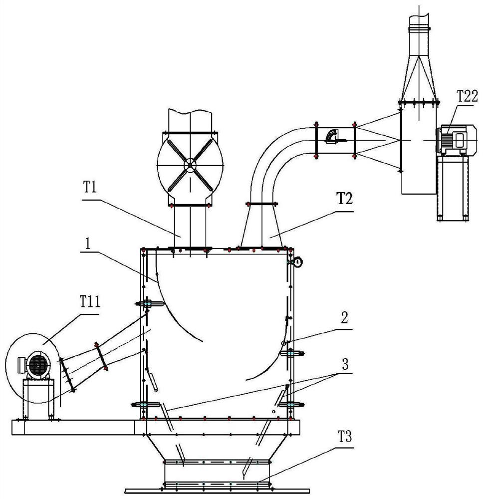 Device and method for removing light and thin pieces in cut stems by using flow guide plate