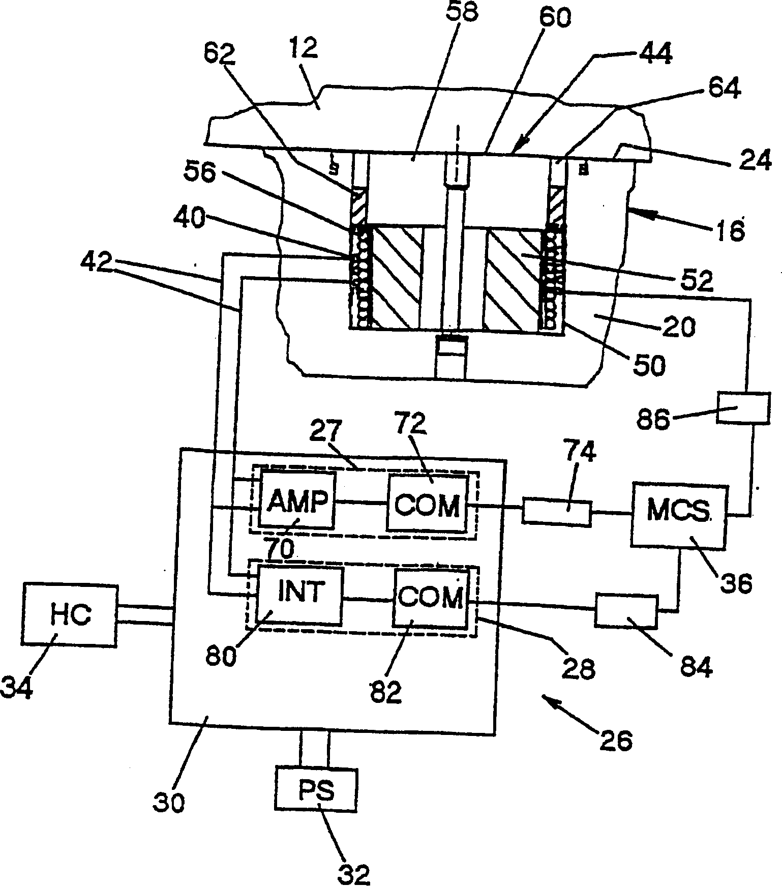 Magnetic clamping device and method for detecting and controlling an operating state of a magnetic clamping device