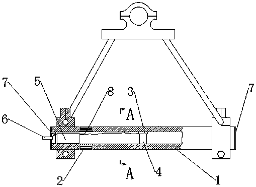 Scissor type isolation switch static contact having temperature measuring function