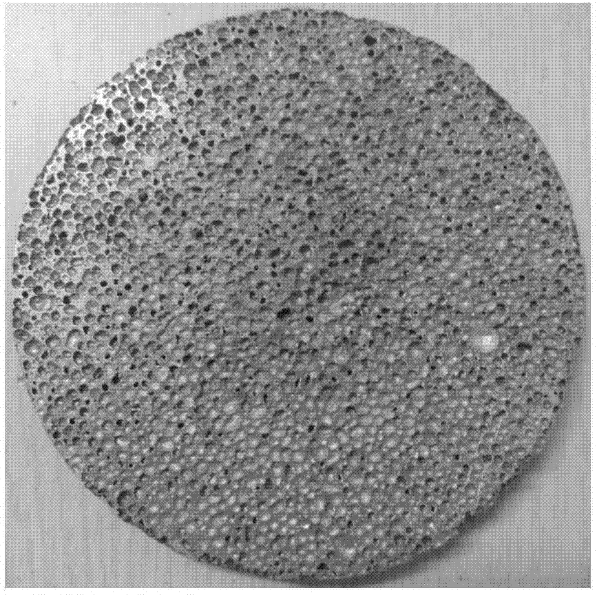 Method for preparing foamed aluminum composite material