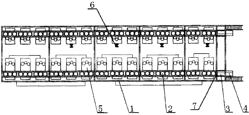 Feeding machine capable of expanding material positions