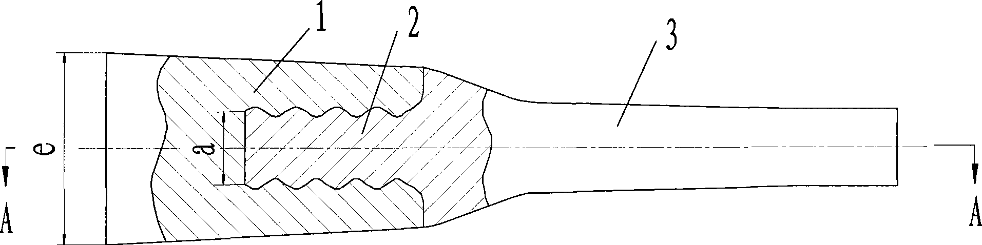 Bimetal composite hammer manufacture method and hammer handler precasting products