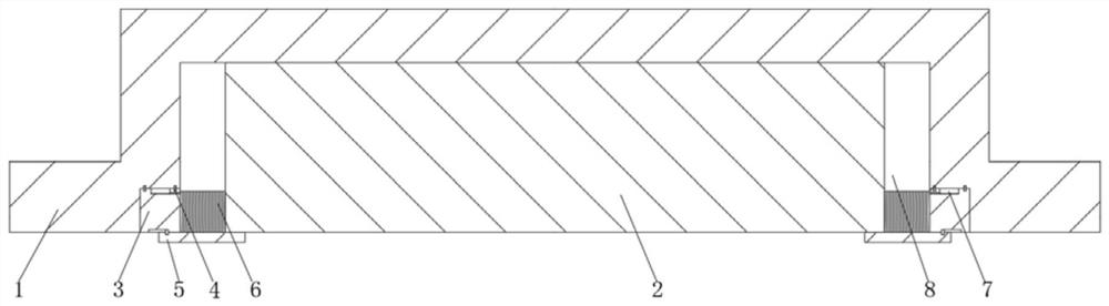 Battery compartment with buffer device