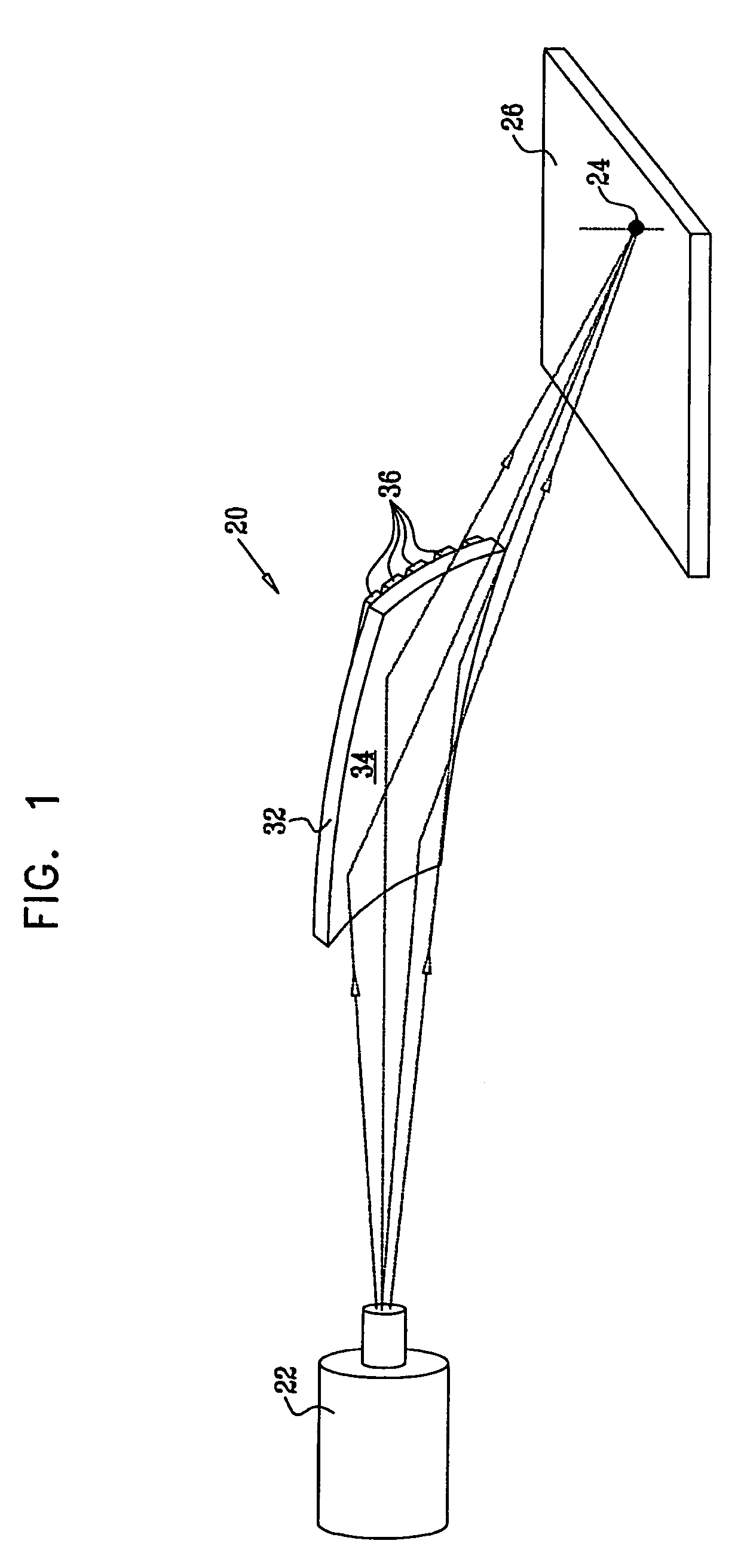 Curved X-ray reflector