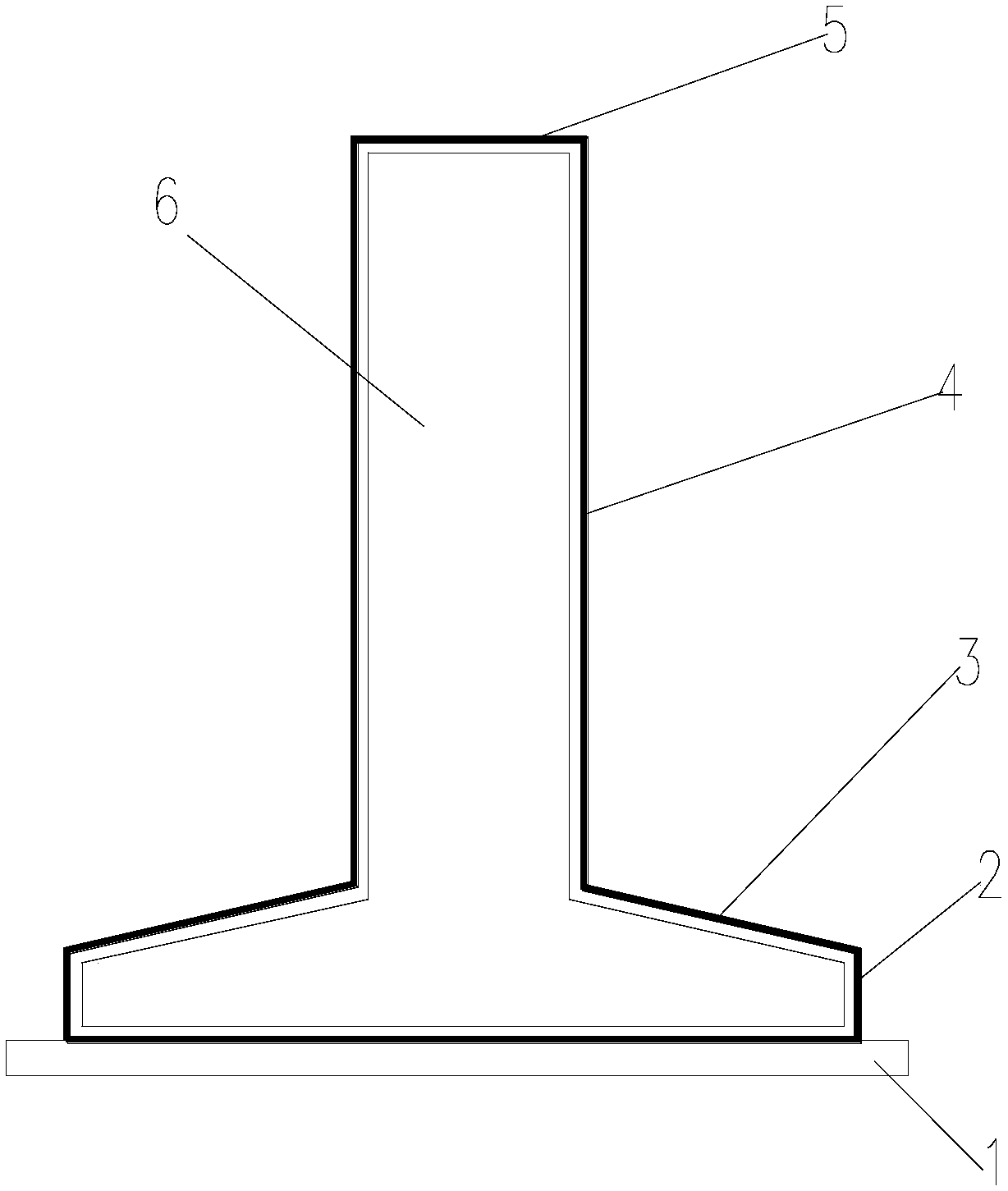 Large excavation anticorrosion foundation of transmission line tower, and construction method