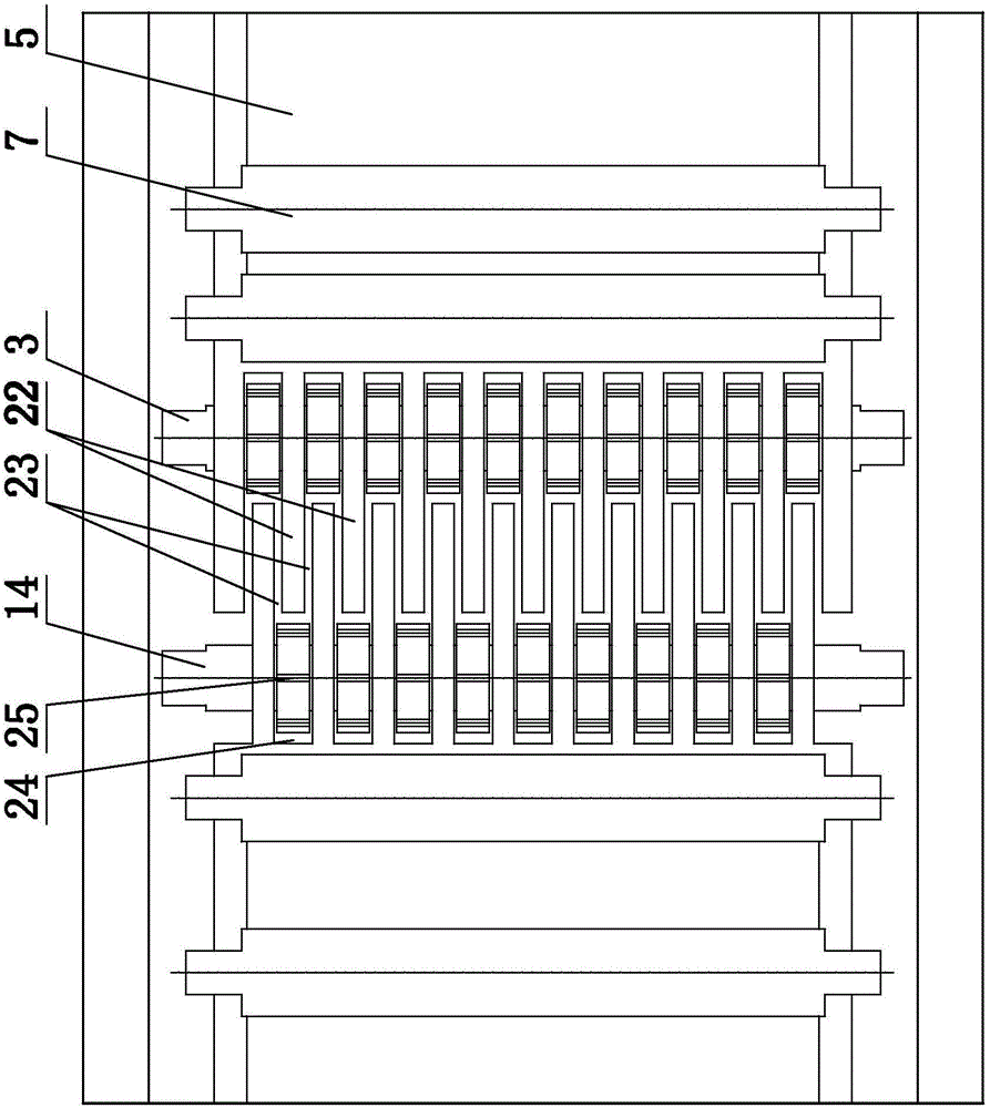 Automated green-removing and yellow-removing double-sided planing machine for bamboo flattened plate