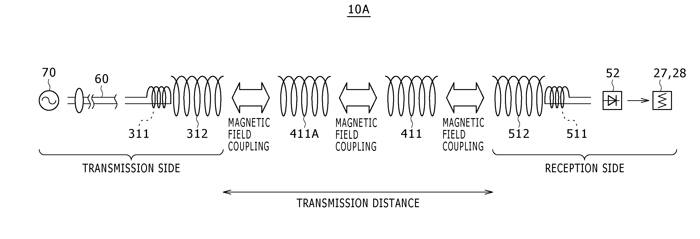 Wireless power supplying rack