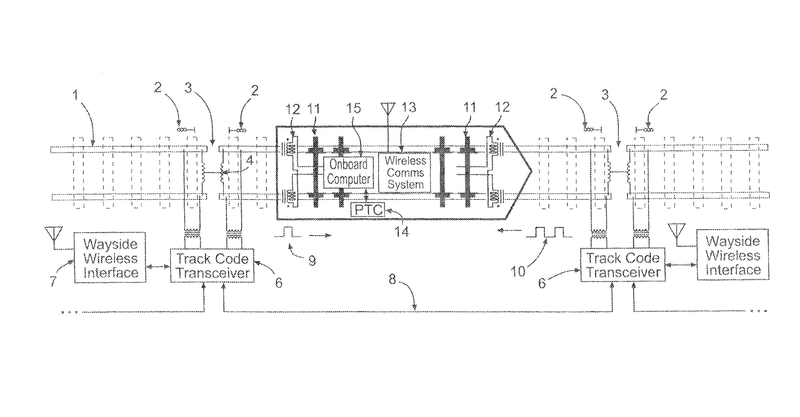 Method for detecting the extent of clear, intact track near a railway vehicle