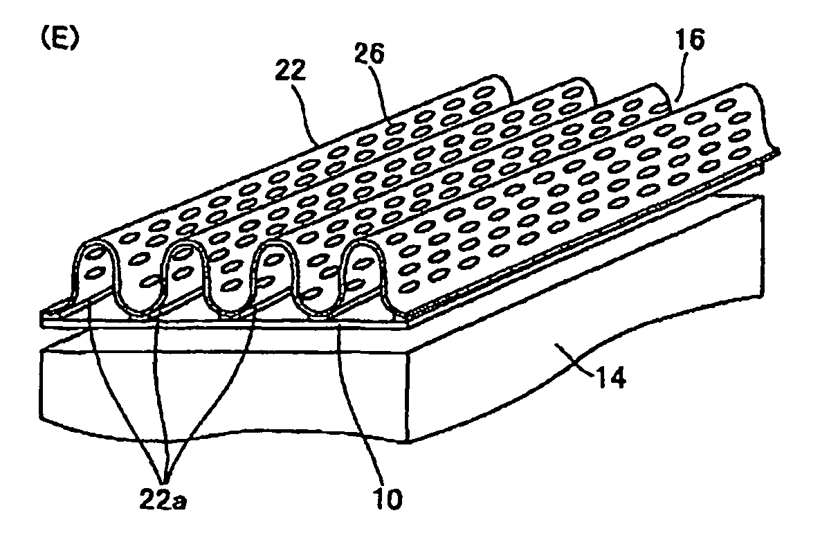 Absorbent product with nonpermeable surface sheet