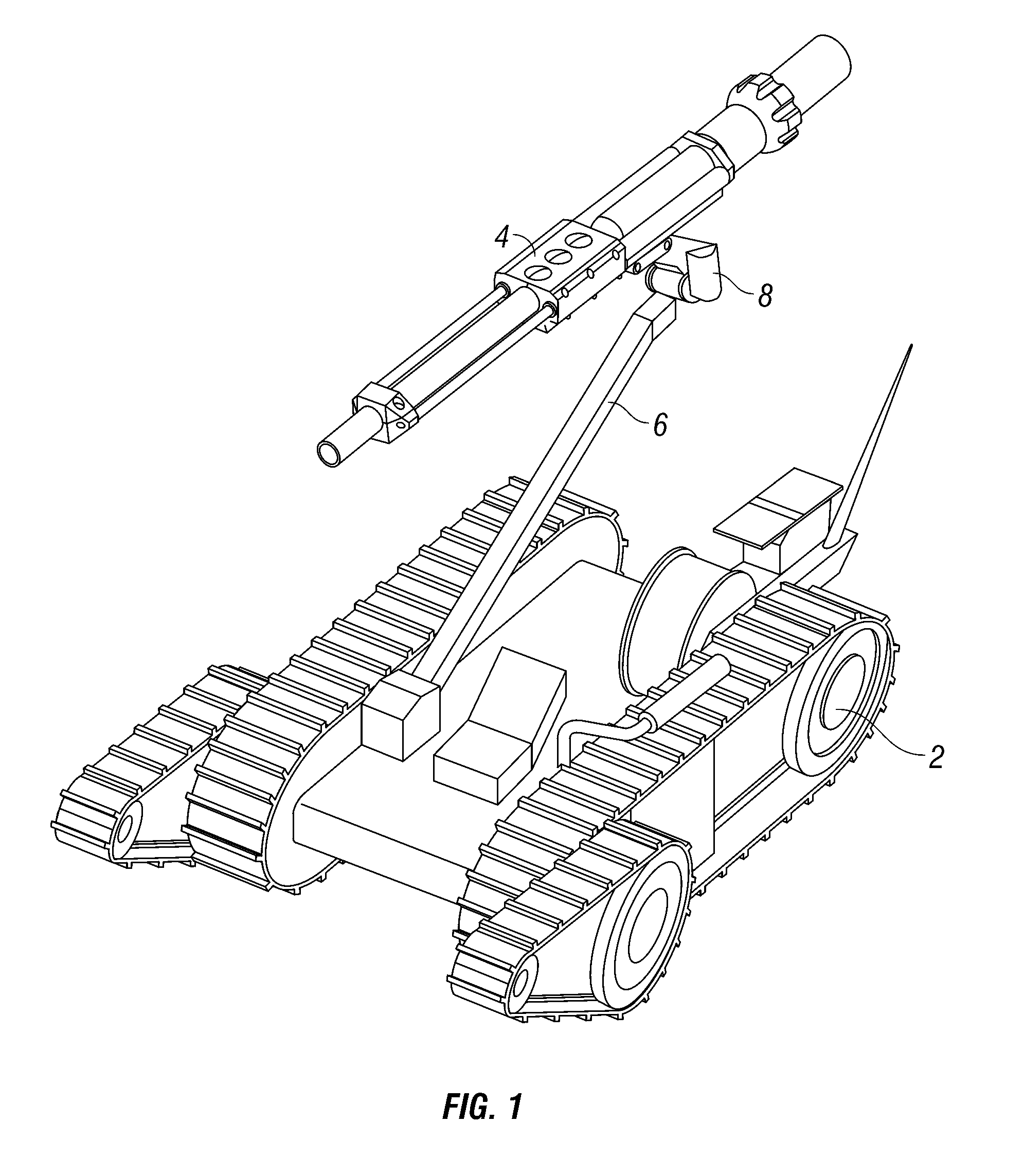 Mitigating recoil in a ballistic robot