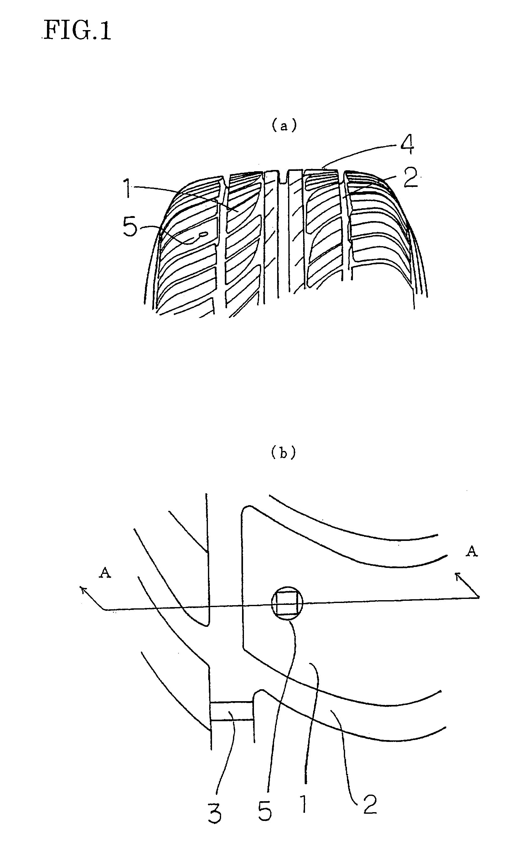 Tire with rotation period indication hole, and method of indicating tire rotation period