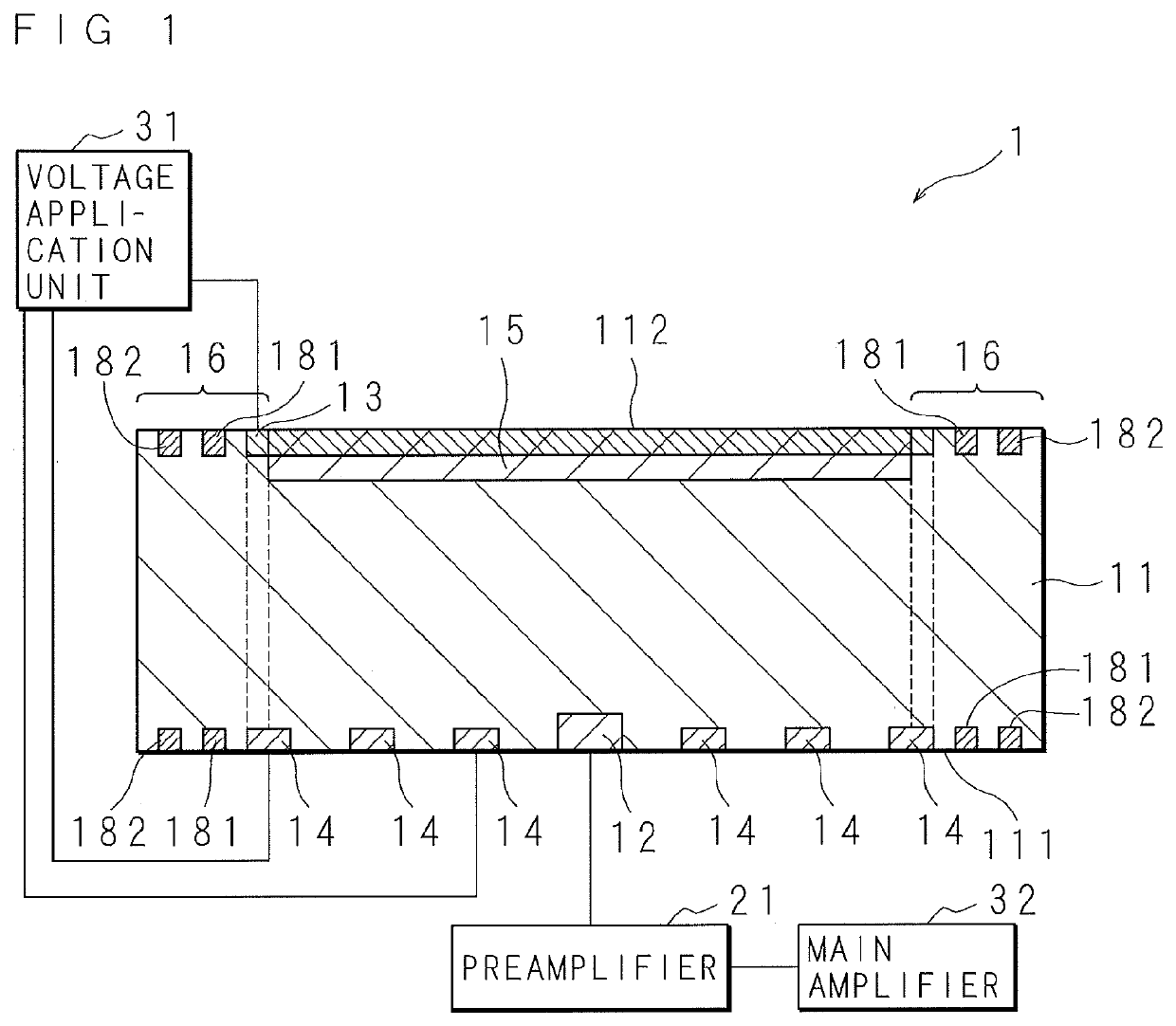 Radiation detection element, radiation detector and radiation detection device