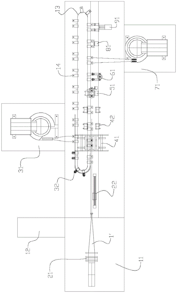 Bag manufacturing filling and sealing machine