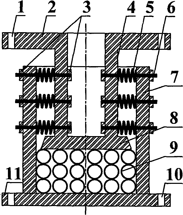 Mixed type shape memory alloy multi-dimensional vibration isolator