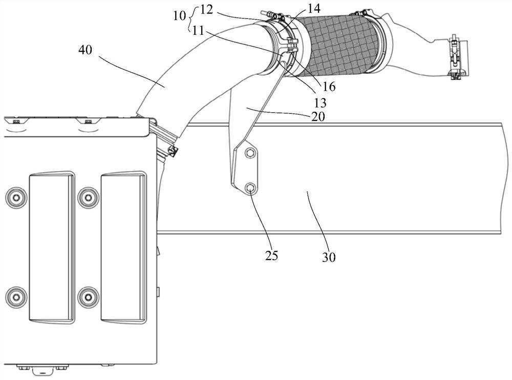 Exhaust pipe bracket and vehicle