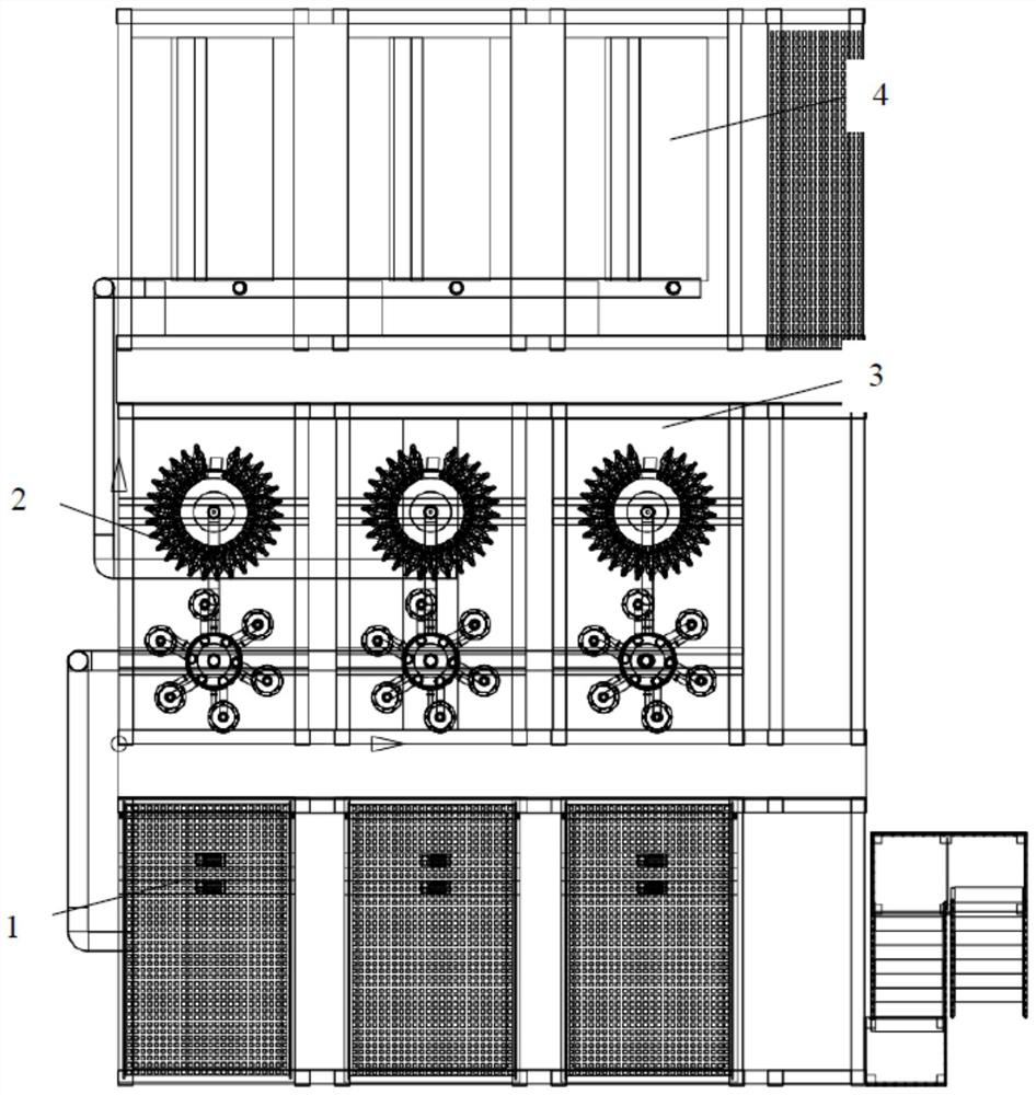 Integrated slurry-water separation system of shield tunneling machine