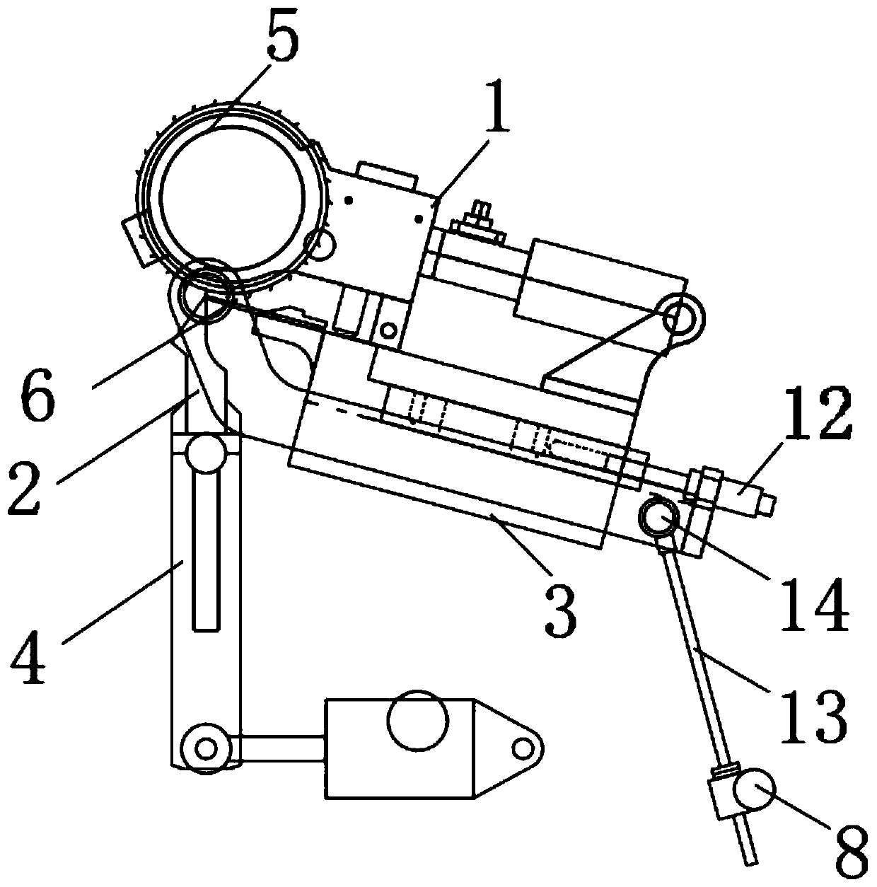 Cropping angle adjustment with rotary tool holder