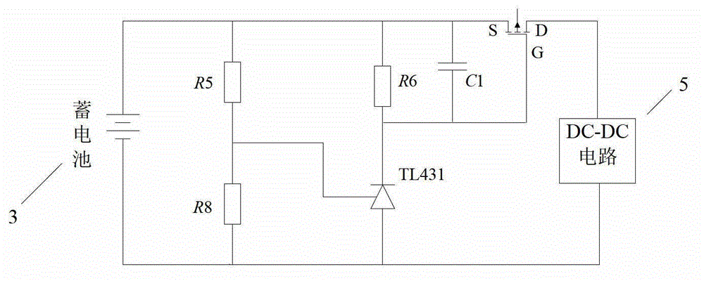 Solar energy power supply circuit for wireless sensor network node