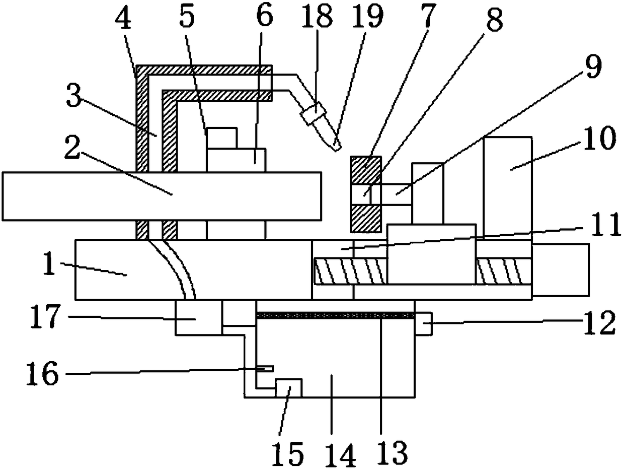 Device for rapidly decreasing temperature in composite steel pipe grinding process