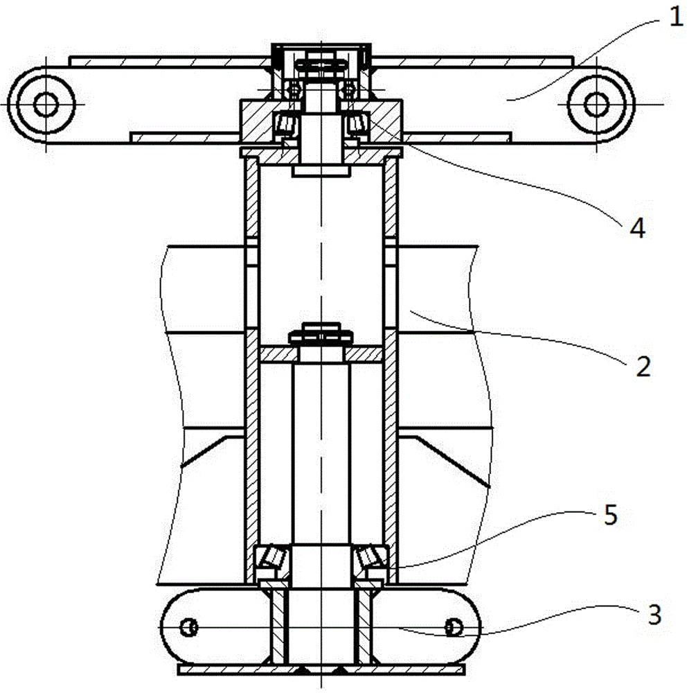 Groove-hopping-proof wear-proof rotatable floating holding pole head structure