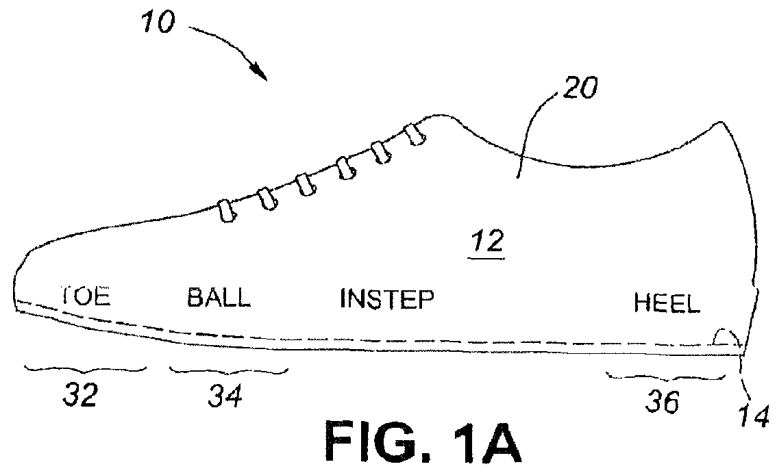 Footwear having cushioning between sole and upper